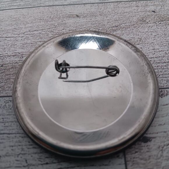 1991 GEORGE FOREMAN‎ Battle of the Ages boxing 2.25" pinback button round 2 1/4" - Picture 2 of 2